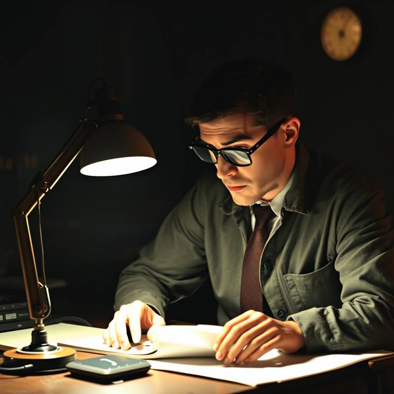 Investigative journalist at work